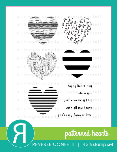 Patterned Hearts Stamp Set