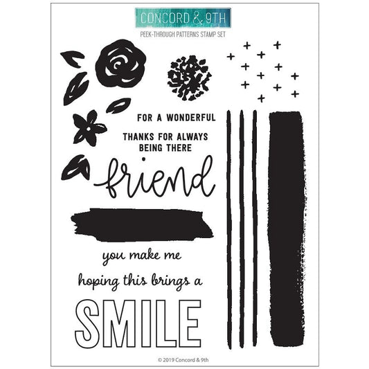 Peek-Through Patterns Stamp Set