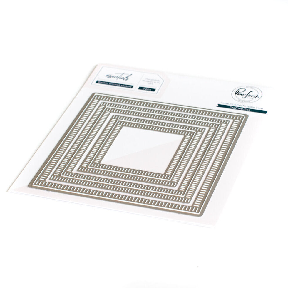 Essentials Blanket Stitched Square Dies