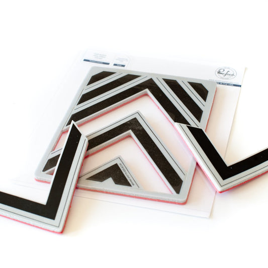 Nested Chevron Background Stamp