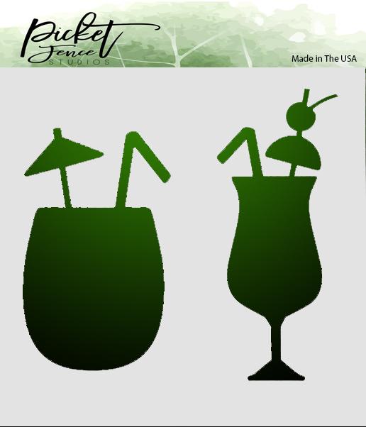 Tropical Drinks Blending Stencil