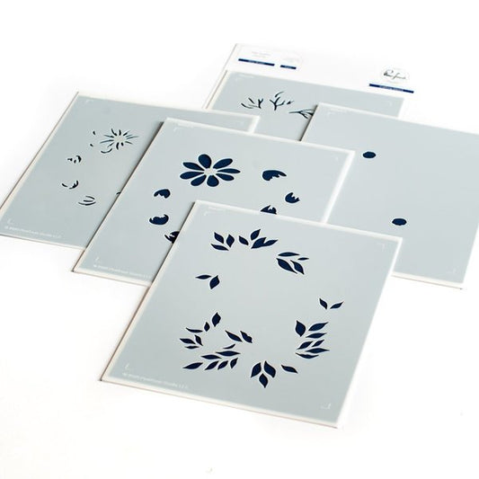 Daisy Wreath Layered Stencil Set