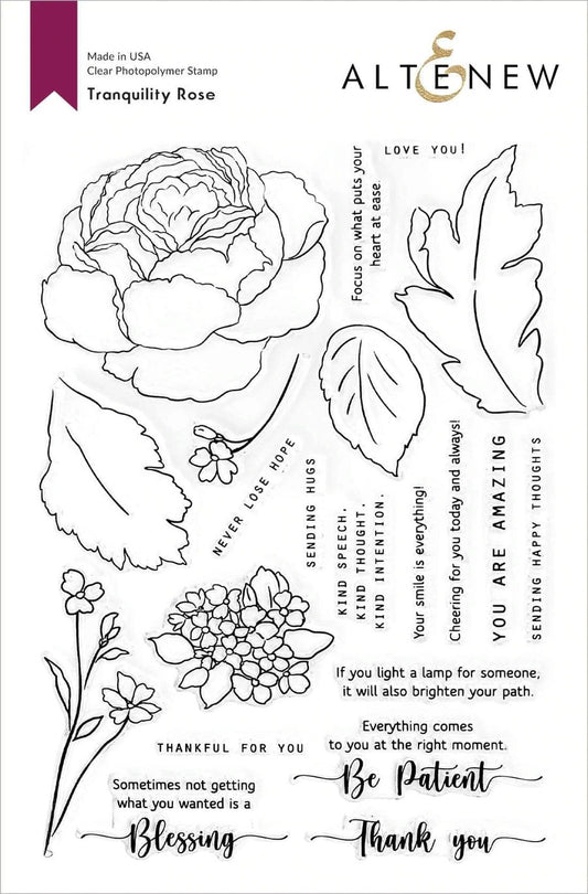 Tranquility Rose Stamp Set