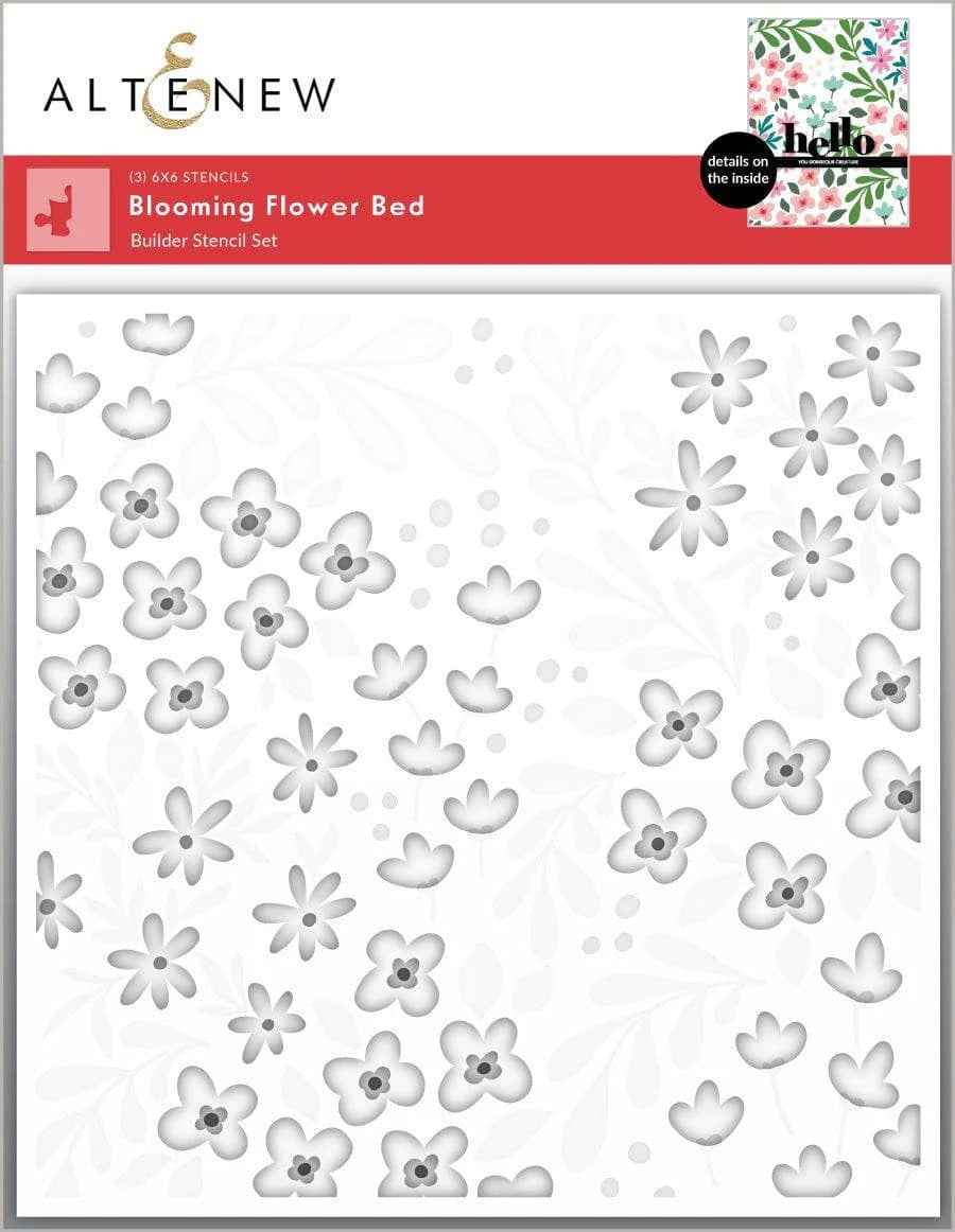 Blooming Flower Bed Stencils