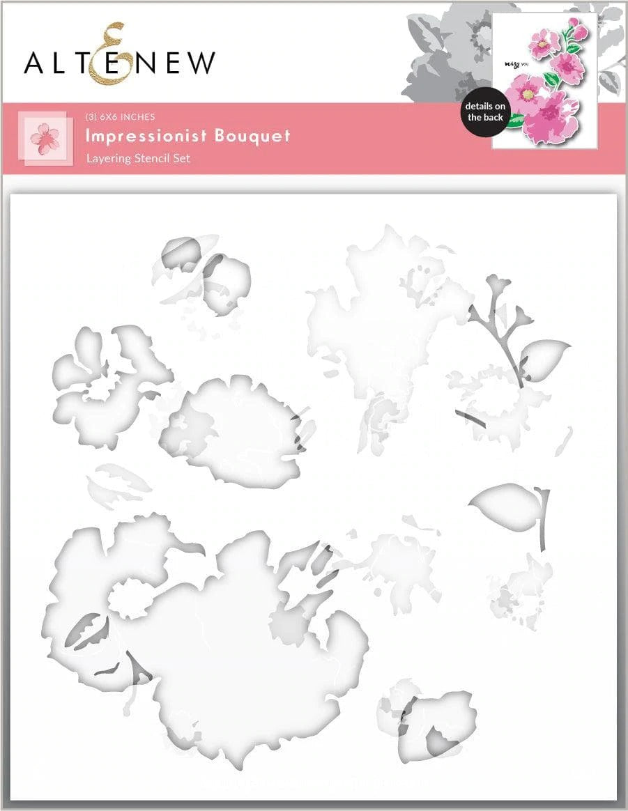 Impressionist Bouquet Stencil Set