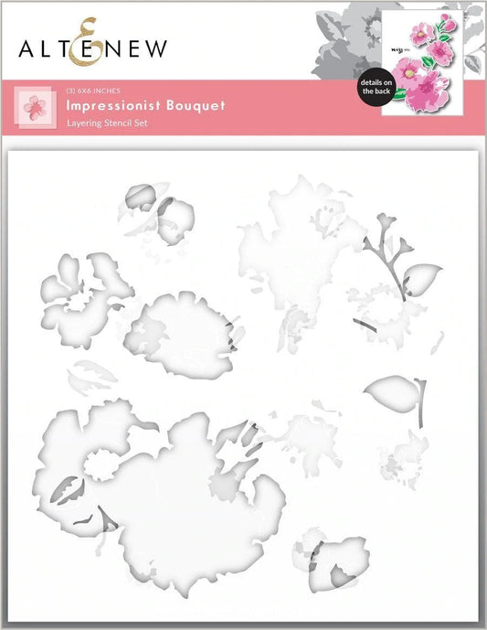 Impressionist Bouquet Stencil Set