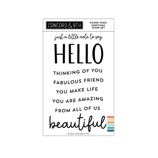 Picked Posie Greetings Stamp Set