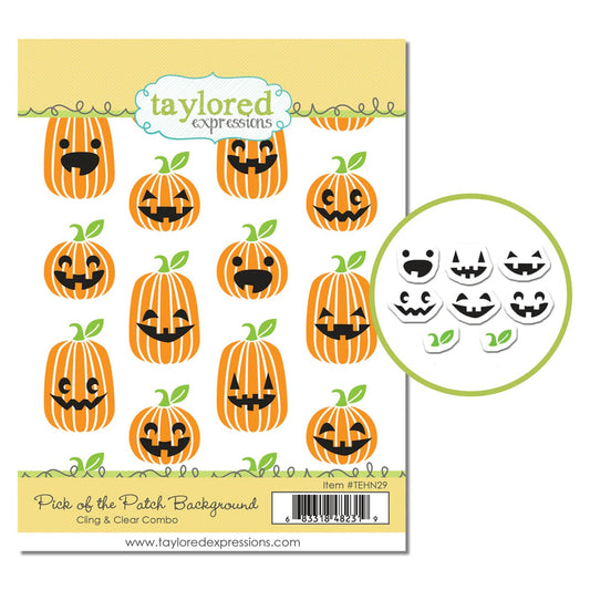Pick of the Patch Background Cling & Clear Stamp Combo