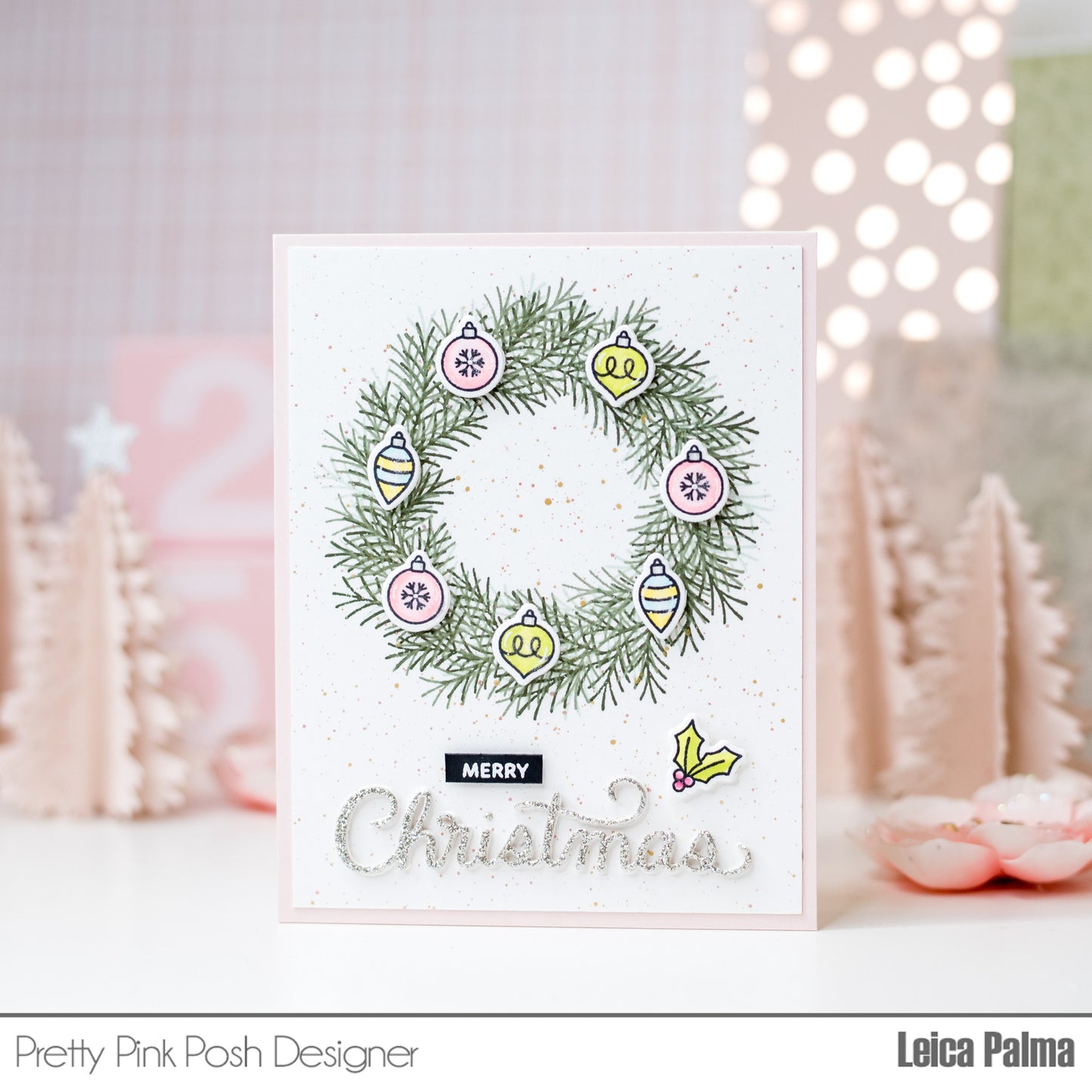 Pine Wreath Stamp Set