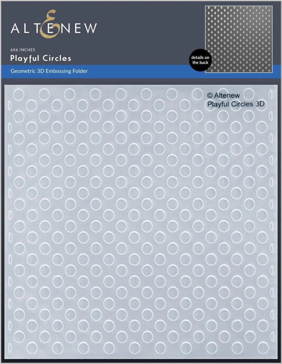 Playful Circles 3D Embossing Folder – Butterfly Reflections, Ink.