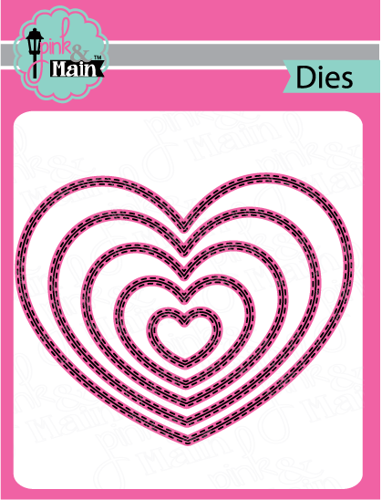 Double Stitched Heart Dies