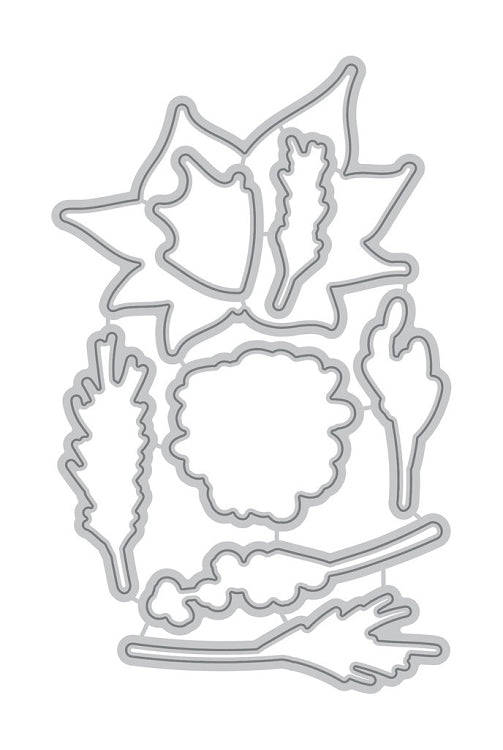 Poinsettia & Pine Die