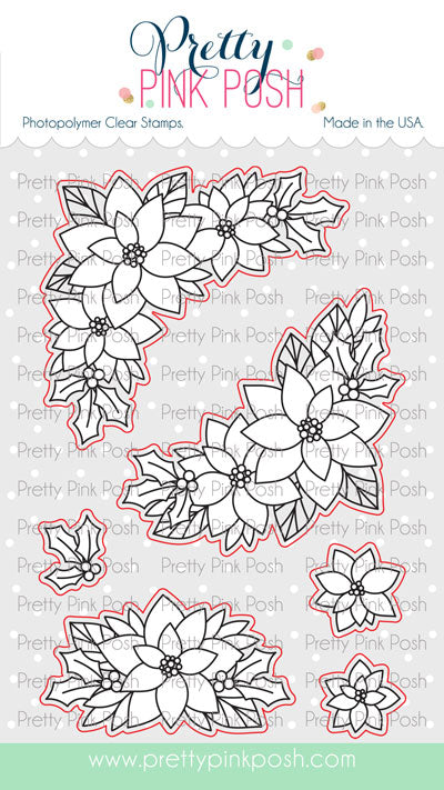 Poinsettia Corners Stamp Set