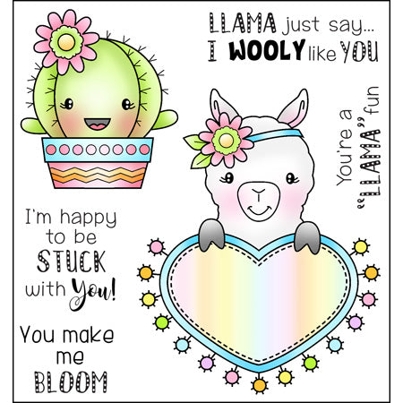 Llama Fun Stamp Set