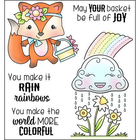 Raining Rainbows Stamp Set