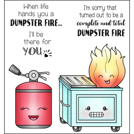 Dumpster Fire Stamp Set