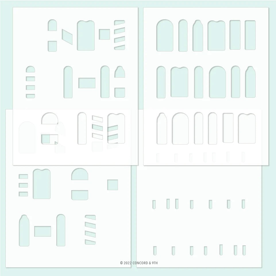 Popsicle Party Stencil Set