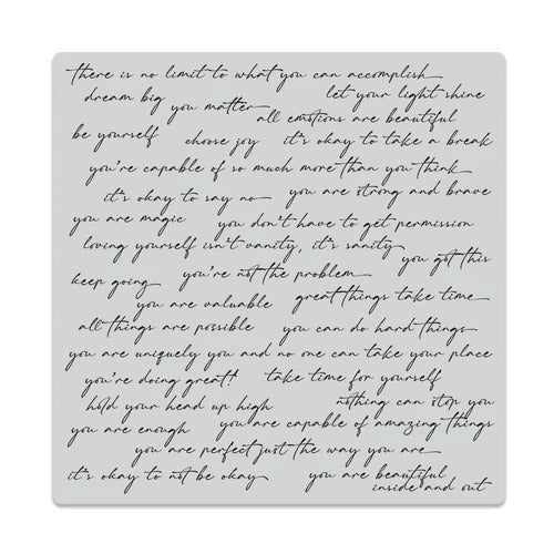 Positive Script Bold Prints Stamp