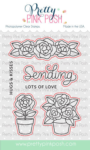 Potted Roses Stamp Set