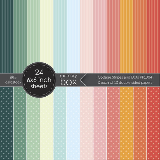 Cottage Stripes And Dots 6X6 Pack