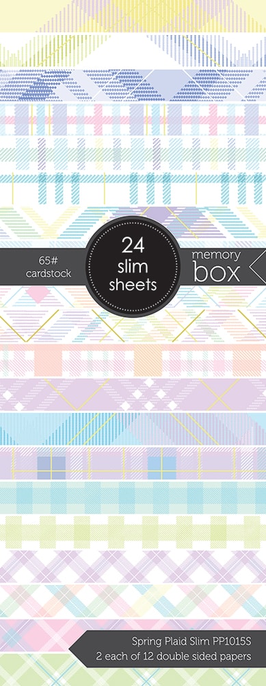 Spring Plaid Slim 3.5x8.5 Paper Pad