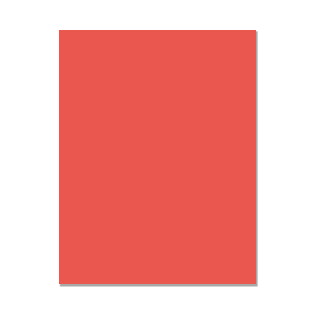 Hero Hues 8.5x11 Cardstock Coral