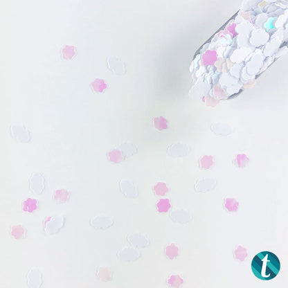Puffy Cloud: Iridescent and Matte Cloud Confetti Mix