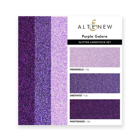 Glitter Gradient 3x6 Cardstock Purple Galore