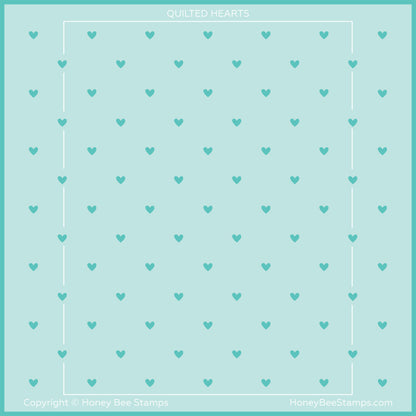 Quilted Hearts & Dots Stencil Set