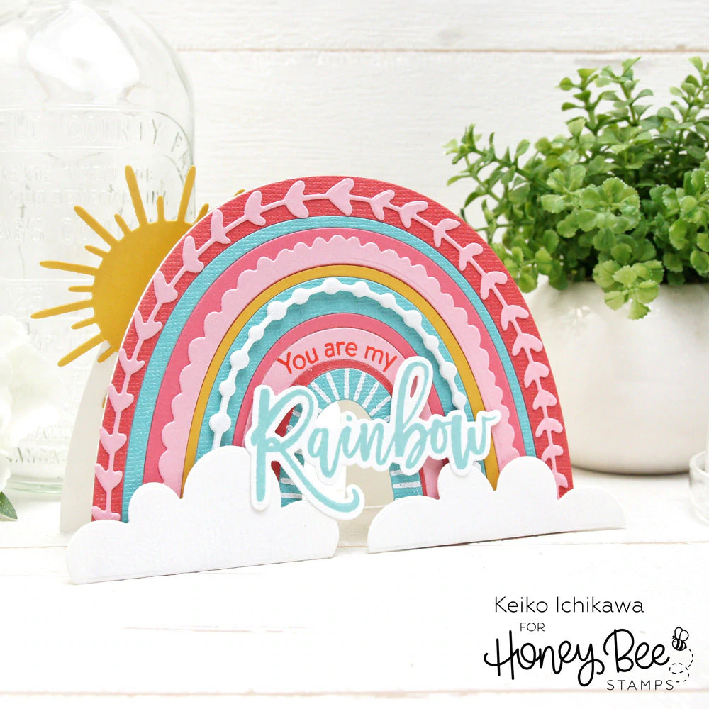 Rainbow Builder A2 Card Base Honey Cuts