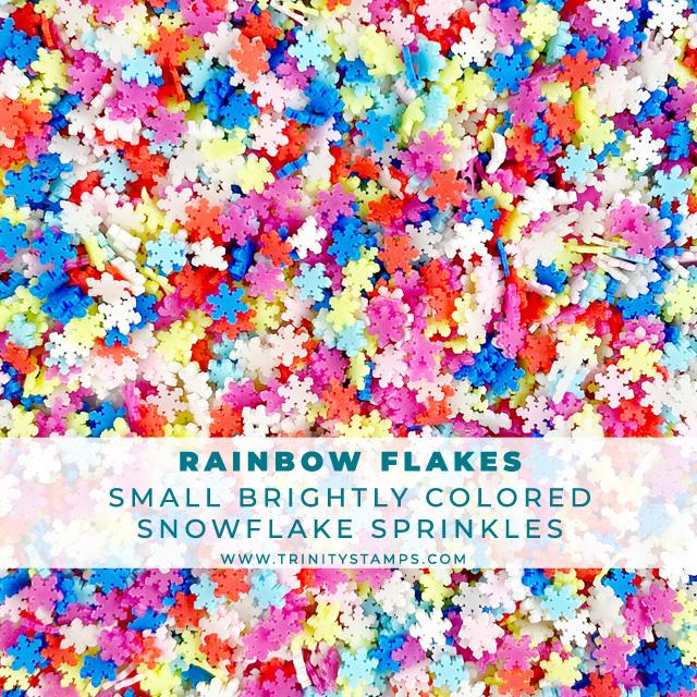 Rainbow Flakes - Clay Snowflake Mix