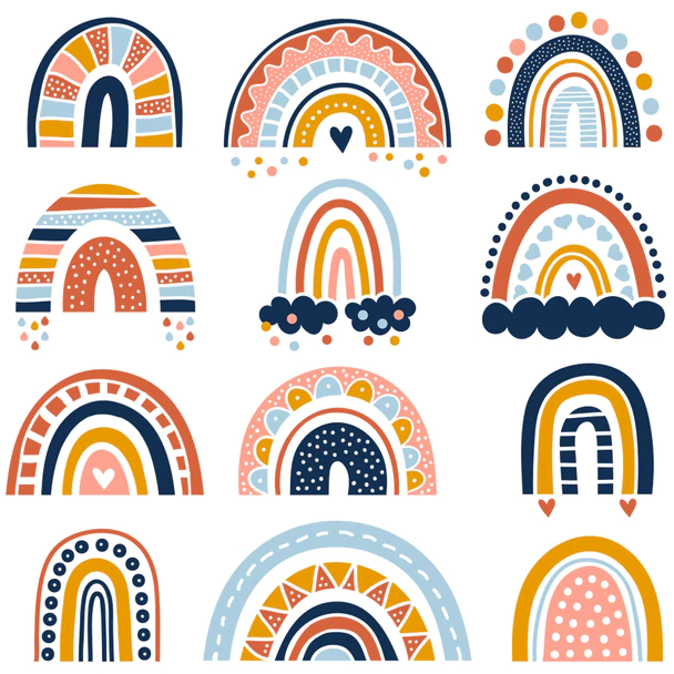 Rainbow Builder Stamp