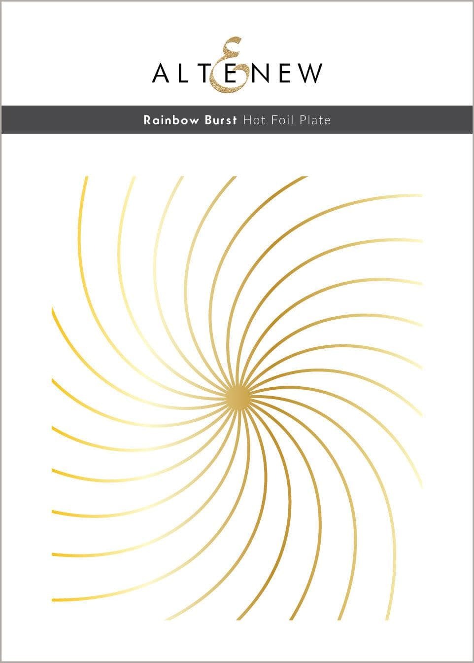 Rainbow Burst Hot Foil Plate