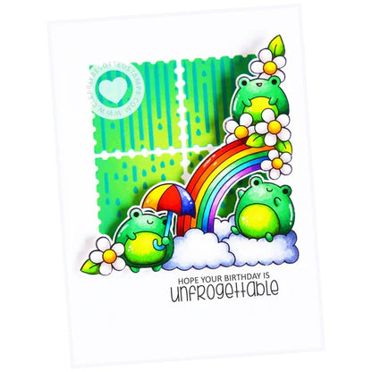 Rain Down Corners Stamp Set
