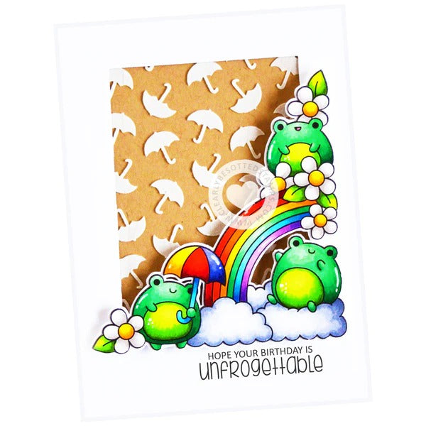 Rain Down Corners Stamp Set