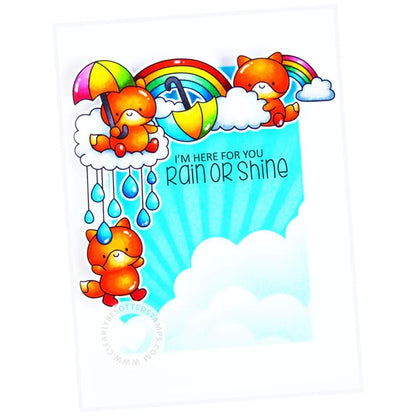 Rain Down Corners Stamp Set