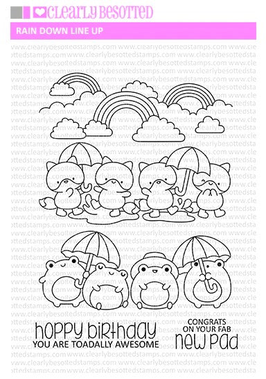 Rain Down Line Up Stamp Set