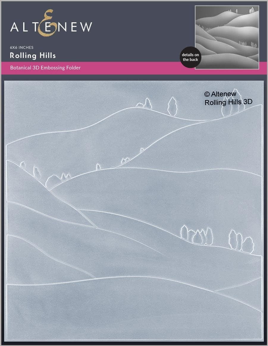 Rolling Hills Embossing Folder