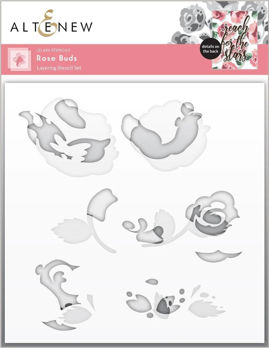 Rose Buds Stencils