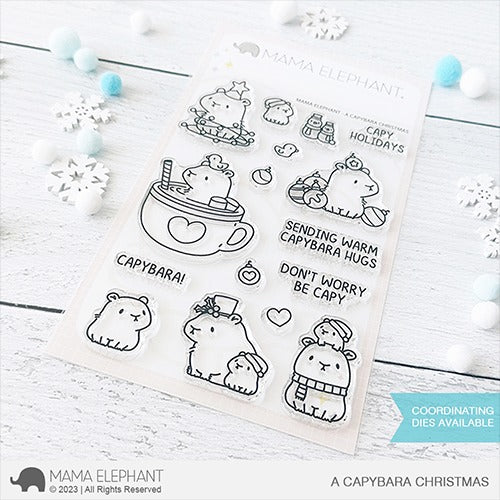 A Capybara Christmas Stamp Set