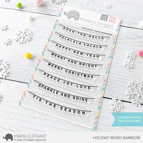 Holiday Word Banners Stamp Set