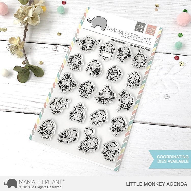 Little Monkey Agenda Stamp Set