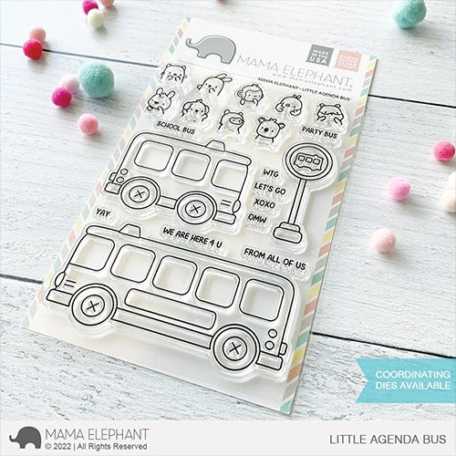 Little Agenda Bus Stamp Set