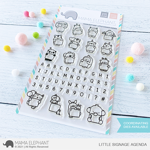 Little Signage Agenda Stamp Set