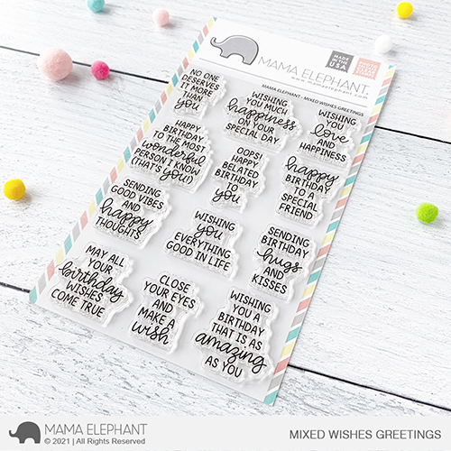Mixed Wishes Greetings Stamp Set