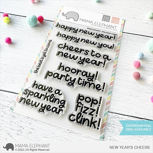 New Year'S Cheers Stamp Set
