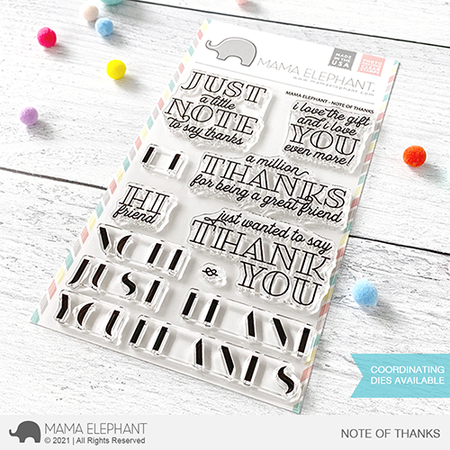 Note Of Thanks Stamp Set