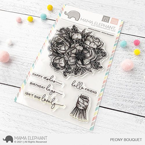 Peony Bouquet Stamp Set