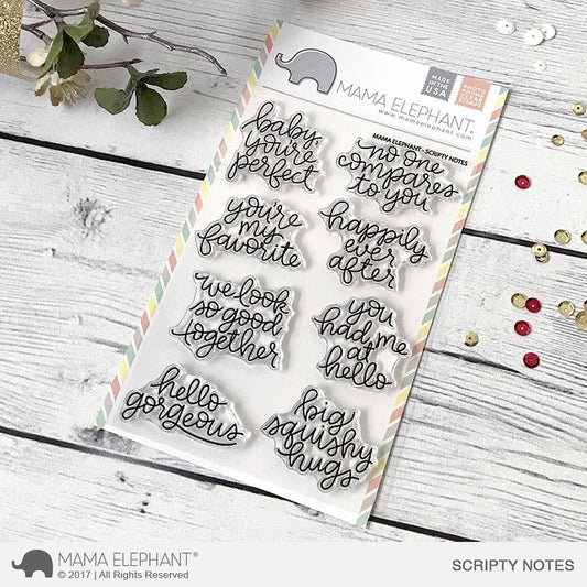 Scripty Notes Stamp Set