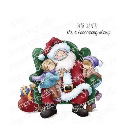 Tiny Townie on Santa's Lap Stamp
